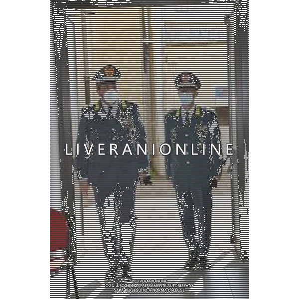 Il Comandante Interregionale dell’Italia Nord Occidentale della Guardia di Finanza, Generale di Corpo d’Armata Fabrizio CARRARINI, in visita alla caserma \'Gen. A. Malgeri\', accolto dal Generale di Brigata, Stefano De Braco, Milano 25.03.2021 ©Guardia di Finanza Comando Provinciale di Milano/ AGENZIA ALDO LIVERANI SAS