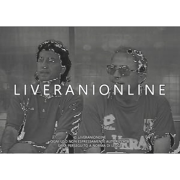 RETROSPETTIVA MAURO SANDREANI ALLENATORE PADOVA CALCIO NELLA FOTO MAURO SANDREANI ALLENATORE PADOVA CALCIO NELL\'ANNO 1992-1993 CON GINO STACCHINI AG ALDO LIVERANI SAS