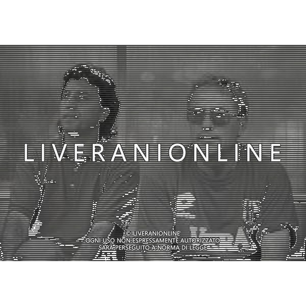 RETROSPETTIVA MAURO SANDREANI ALLENATORE PADOVA CALCIO NELLA FOTO MAURO SANDREANI ALLENATORE PADOVA CALCIO NELL\'ANNO 1992-1993 CON GINO STACCHINI AG ALDO LIVERANI SAS