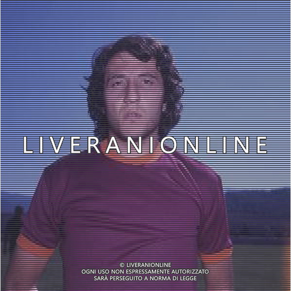 RETROSPETTIVA MAURO SANDREANI ALLENATORE PADOVA CALCIO NELLA FOTO MAURO SANDREANI CON LA MAGLIA DELLA ROMA CALCIO AG ALDO LIVERANI SAS