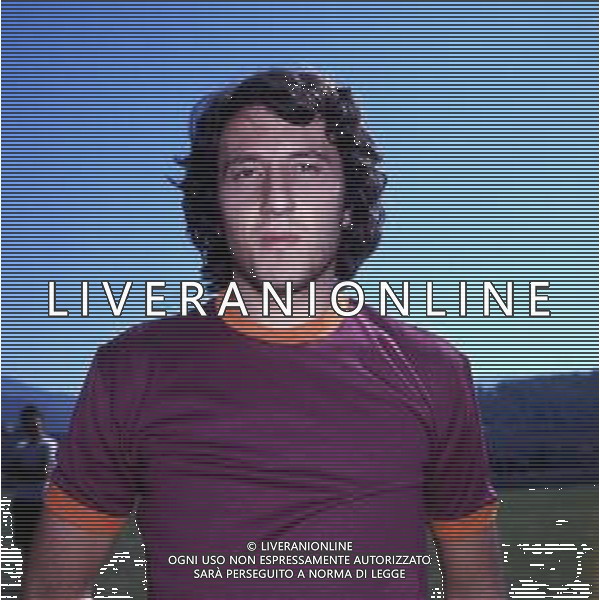 RETROSPETTIVA MAURO SANDREANI ALLENATORE PADOVA CALCIO NELLA FOTO MAURO SANDREANI CON LA MAGLIA DELLA ROMA CALCIO AG ALDO LIVERANI SAS