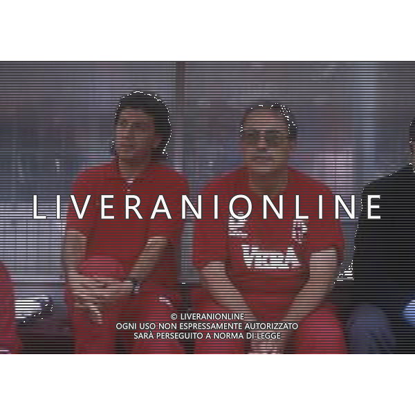 RETROSPETTIVA MAURO SANDREANI ALLENATORE PADOVA CALCIO NELLA FOTO MAURO SANDREANI ALLENATORE PADOVA CALCIO NELL\'ANNO 1992-1993 CON GINO STACCHINI AG ALDO LIVERANI SAS