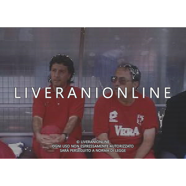 RETROSPETTIVA MAURO SANDREANI ALLENATORE PADOVA CALCIO NELLA FOTO MAURO SANDREANI ALLENATORE PADOVA CALCIO NELL\'ANNO 1992-1993 CON GINO STACCHINI AG ALDO LIVERANI SAS