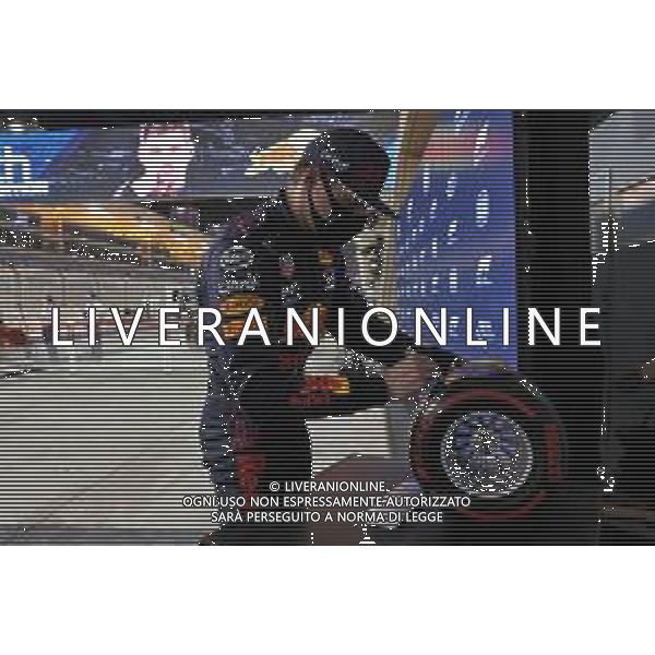 Max Verstappen (NLD) Red Bull Racing celebrates his pole position in qualifying parc ferme. 27.03.2021. Formula 1 World Championship, Rd 1, Bahrain Grand Prix, Sakhir, Bahrain, Qualifying Day. - www.xpbimages.com, EMail: requests@xpbimages.com © Copyright: Batchelor / XPB Images/ AGENZIA ALDO LIVERANI SAS - ITALY ONLY - EDITORIAL USE ONLY