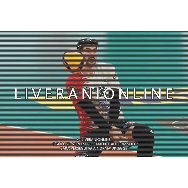 Cerquiglinio/LMedia - Playoff - Semifinali - Sir Safety Conad Perugia vs Vero Volley Monza - Campionato di Volley Superlega Serie A 2020/2021 27 marzo 2021 - Pala Barton, Perugia, Italia Nella foto: lanza filippo (n.10 vero volley monza) in ricezione @Cerquiglinio/LMedia/ AGENZIA ALDO LIVERANI SAS