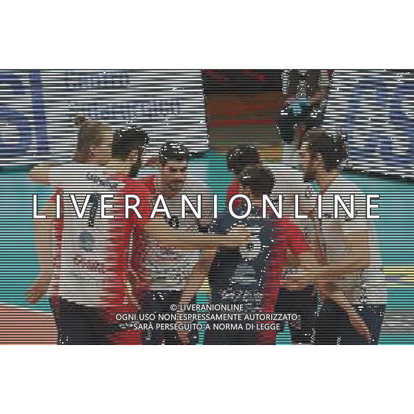 Cerquiglinio/LMedia - Playoff - Semifinali - Sir Safety Conad Perugia vs Vero Volley Monza - Campionato di Volley Superlega Serie A 2020/2021 27 marzo 2021 - Pala Barton, Perugia, Italia Nella foto: mvero volley monza @Cerquiglinio/LMedia/ AGENZIA ALDO LIVERANI SAS