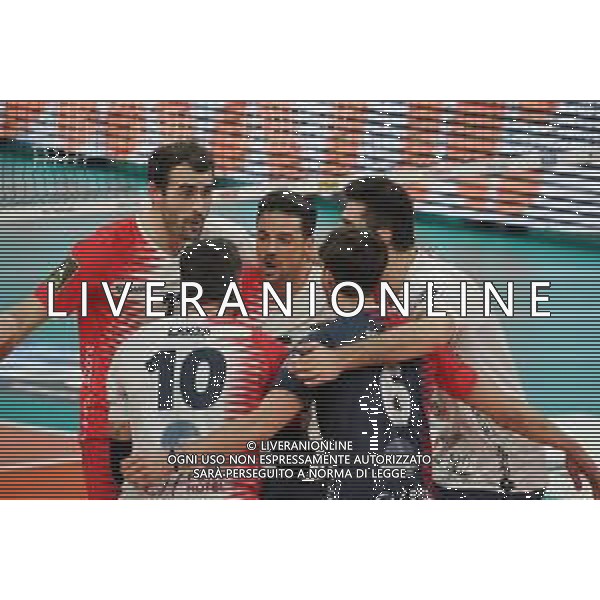 Cerquiglinio/LMedia - Playoff - Semifinali - Sir Safety Conad Perugia vs Vero Volley Monza - Campionato di Volley Superlega Serie A 2020/2021 27 marzo 2021 - Pala Barton, Perugia, Italia Nella foto: vero volley monza esulta @Cerquiglinio/LMedia/ AGENZIA ALDO LIVERANI SAS