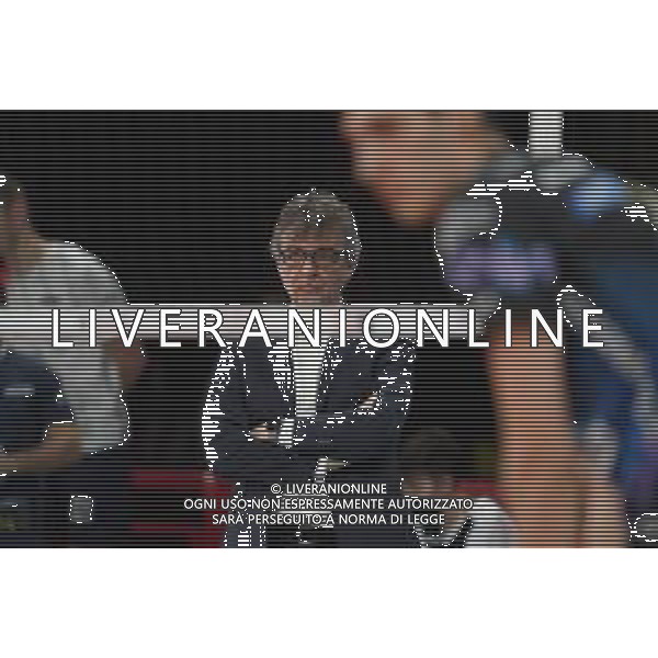 Cerquiglinio/LMedia - Playoff - Semifinali - Sir Safety Conad Perugia vs Vero Volley Monza - Campionato di Volley Superlega Serie A 2020/2021 27 marzo 2021 - Pala Barton, Perugia, Italia Nella foto: eccheli massimo (1¬∞ allenatore vero volley monza) @Cerquiglinio/LMedia/ AGENZIA ALDO LIVERANI SAS