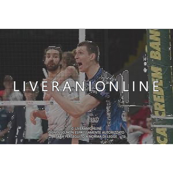 Cerquiglinio/LMedia - Playoff - Semifinali - Sir Safety Conad Perugia vs Vero Volley Monza - Campionato di Volley Superlega Serie A 2020/2021 27 marzo 2021 - Pala Barton, Perugia, Italia Nella foto: muzaj maciej (n.15 sir safety conad perugia) esulta @Cerquiglinio/LMedia/ AGENZIA ALDO LIVERANI SAS