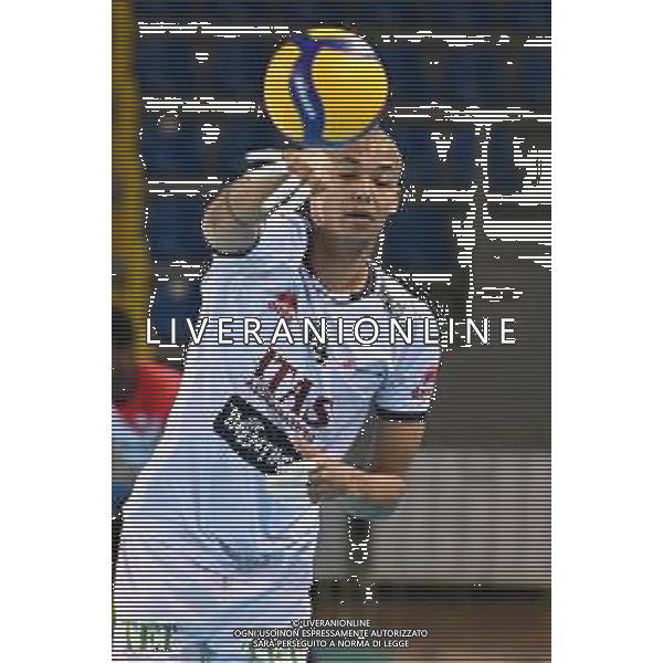 Bartomeolio/LMedia - Playoff - Semifinali - Cucine Lube Civitanova vs Itas Trentino - Campionato di Volley Superlega Serie A 2020/2021 28 marzo 2021 - Eurosuole Forum, Civitanova Marche, Italia Nella foto: Nimir Abdel-Aziz #14 (Itas Trentino) @Bartomeolio/LMedia AG ALDO LIVERANI SAS