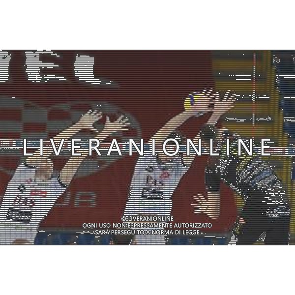 Bartomeolio/LMedia - Playoff - Semifinali - Cucine Lube Civitanova vs Itas Trentino - Campionato di Volley Superlega Serie A 2020/2021 28 marzo 2021 - Eurosuole Forum, Civitanova Marche, Italia Nella foto: Schiacciata Osmany Juantorena #5 (Cucine Lube Civitanova) @Bartomeolio/LMedia AG ALDO LIVERANI SAS