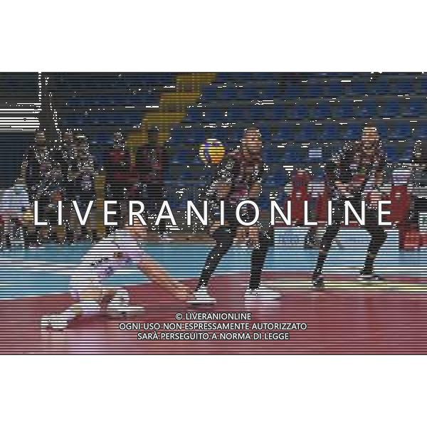 Bartomeolio/LMedia - Playoff - Semifinali - Cucine Lube Civitanova vs Itas Trentino - Campionato di Volley Superlega Serie A 2020/2021 28 marzo 2021 - Eurosuole Forum, Civitanova Marche, Italia Nella foto: Difesa Fabio Balaso #7 (Cucine Lube Civitanova) @Bartomeolio/LMedia AG ALDO LIVERANI SAS