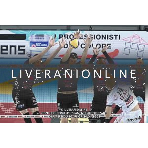 Bartomeolio/LMedia - Playoff - Semifinali - Cucine Lube Civitanova vs Itas Trentino - Campionato di Volley Superlega Serie A 2020/2021 28 marzo 2021 - Eurosuole Forum, Civitanova Marche, Italia Nella foto: SchiacciataNimir Abdel-Aziz #14 (Itas Trentino) @Bartomeolio/LMedia AG ALDO LIVERANI SAS
