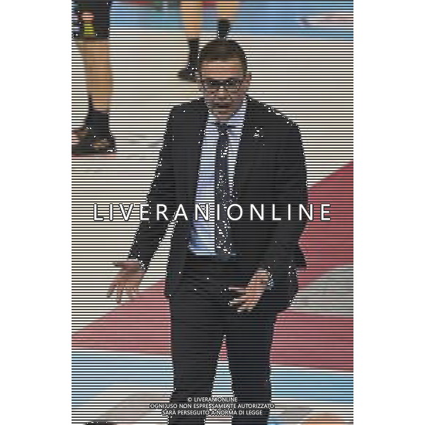 Bartomeolio/LMedia - Playoff - Semifinali - Cucine Lube Civitanova vs Itas Trentino - Campionato di Volley Superlega Serie A 2020/2021 28 marzo 2021 - Eurosuole Forum, Civitanova Marche, Italia Nella foto: Gianlorenzo Blengini (Allenatore Cucine Lube Civitanova) @Bartomeolio/LMedia AG ALDO LIVERANI SAS
