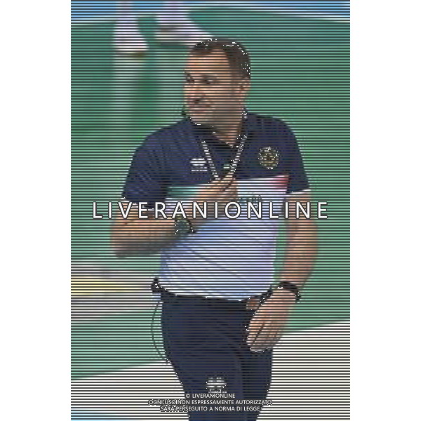 Bartomeolio/LMedia - Playoff - Semifinali - Cucine Lube Civitanova vs Itas Trentino - Campionato di Volley Superlega Serie A 2020/2021 28 marzo 2021 - Eurosuole Forum, Civitanova Marche, Italia Nella foto: Florian arbitro dell\'incontro @Bartomeolio/LMedia AG ALDO LIVERANI SAS