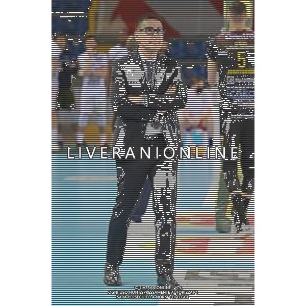 Bartomeolio/LMedia - Playoff - Semifinali - Cucine Lube Civitanova vs Itas Trentino - Campionato di Volley Superlega Serie A 2020/2021 28 marzo 2021 - Eurosuole Forum, Civitanova Marche, Italia Nella foto: Gianlorenzo Blengini (Allenatore Cucine Lube Civitanova) @Bartomeolio/LMedia/ AGENZIA ALDO LIVERANI SAS