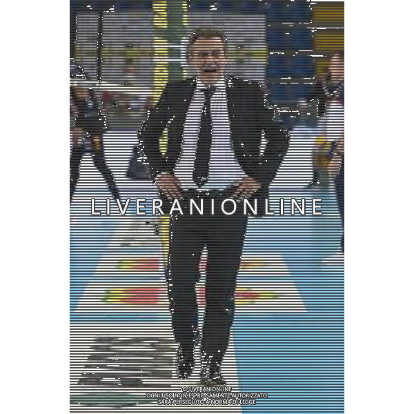 Bartomeolio/LMedia - Playoff - Semifinali - Cucine Lube Civitanova vs Itas Trentino - Campionato di Volley Superlega Serie A 2020/2021 28 marzo 2021 - Eurosuole Forum, Civitanova Marche, Italia Nella foto: Angelo Lorenzetti (Allenatore Itas Trentino) @Bartomeolio/LMedia/ AGENZIA ALDO LIVERANI SAS