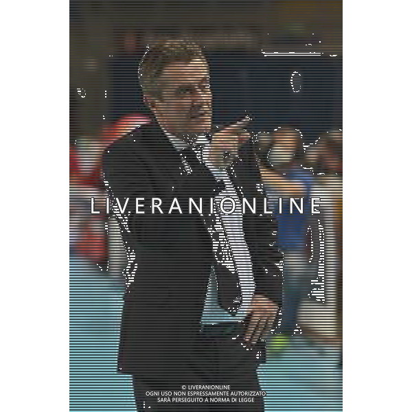 Bartomeolio/LMedia - Playoff - Semifinali - Cucine Lube Civitanova vs Itas Trentino - Campionato di Volley Superlega Serie A 2020/2021 28 marzo 2021 - Eurosuole Forum, Civitanova Marche, Italia Nella foto: Angelo Lorenzetti (Allenatore Itas Trentino) @Bartomeolio/LMedia/ AGENZIA ALDO LIVERANI SAS