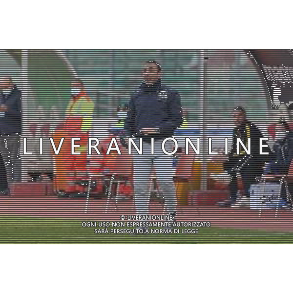 Foto Ag. Aldo Liverani 28 marzo 2021 Padova ,Italia sport calcio Padova vs Ravenna -Campionato di calcio Serie C 2020/2021 - stadio Euganeo. Nella foto: colucci leonardo allenatore ravenna ©/ AGENZIA ALDO LIVERANI SAS