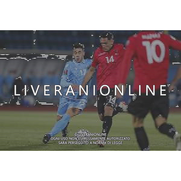 SAN MARINO vs ALBANIA Qualificazioni Europee del Gruppo I ai Mondiali del Qatar 2022 31/03/2021 - nella foto: David Tomassini(San Marino)Qazim Laci(Albania) ©Claudio Zamagni/Agenzi Aldo Liverani s.a.s. David Tomassini(San Marino) Qazim Laci(Albania) during European Qualifying Round group I of FIFA World Championship of Qatar 2022 soccer match between San Marino and Albania at San Marino Stadium on March 31 2021 in Republic of San Marino photo credit by Claudio Zamagni/Aldo Liverani Photo Agency