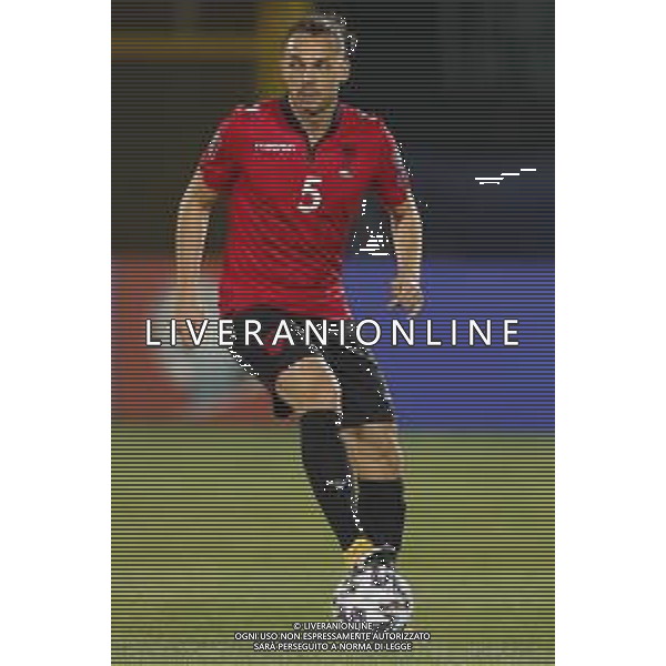 SAN MARINO vs ALBANIA Qualificazioni Europee del Gruppo I ai Mondiali del Qatar 2022 31/03/2021 - nella foto: Frédéric Veseli(Albania) ©Claudio Zamagni/Agenzi Aldo Liverani s.a.s. Frédéric Veseli(Albania) during European Qualifying Round group I of FIFA World Championship of Qatar 2022 soccer match between San Marino and Albania at San Marino Stadium on March 31 2021 in Republic of San Marino photo credit by Claudio Zamagni/Aldo Liverani Photo Agency