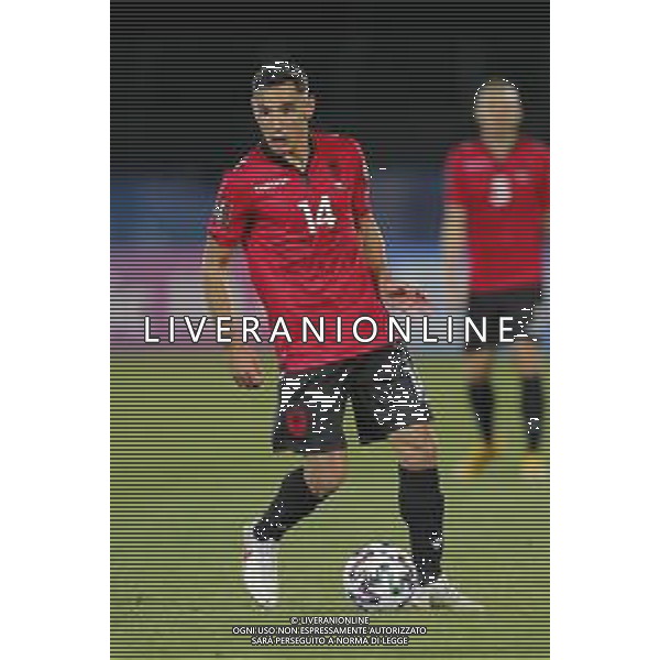 SAN MARINO vs ALBANIA Qualificazioni Europee del Gruppo I ai Mondiali del Qatar 2022 31/03/2021 - nella foto: Qazim Laci(Albania) ©Claudio Zamagni/Agenzi Aldo Liverani s.a.s. Qazim Laci(Albania) during European Qualifying Round group I of FIFA World Championship of Qatar 2022 soccer match between San Marino and Albania at San Marino Stadium on March 31 2021 in Republic of San Marino photo credit by Claudio Zamagni/Aldo Liverani Photo Agency