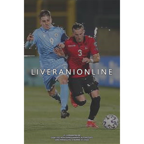 SAN MARINO vs ALBANIA Qualificazioni Europee del Gruppo I ai Mondiali del Qatar 2022 31/03/2021 - nella foto: Filippo Berardi (San Marino) Ermir Lenjania(Albania) ©Claudio Zamagni/Agenzi Aldo Liverani s.a.s. Filippo Berardi (San Marino) Ermir Lenjania(Albania) during European Qualifying Round group I of FIFA World Championship of Qatar 2022 soccer match between San Marino and Albania at San Marino Stadium on March 31 2021 in Republic of San Marino photo credit by Claudio Zamagni/Aldo Liverani Photo Agency