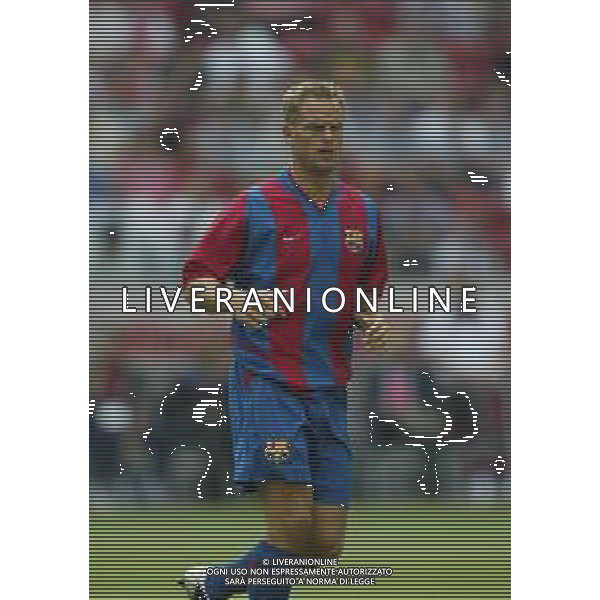 BARCELLONA CALCIO NELLA FOTO FRANK DE BOER CALCIATORE AGENZIA ALDO LIVERANI SAS
