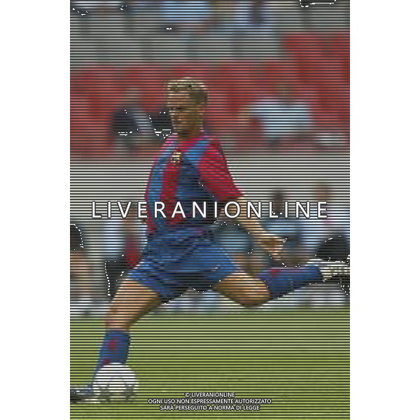 BARCELLONA CALCIO NELLA FOTO FRANK DE BOER CALCIATORE AGENZIA ALDO LIVERANI SAS