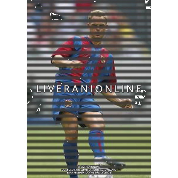 BARCELLONA CALCIO NELLA FOTO FRANK DE BOER CALCIATORE AGENZIA ALDO LIVERANI SAS