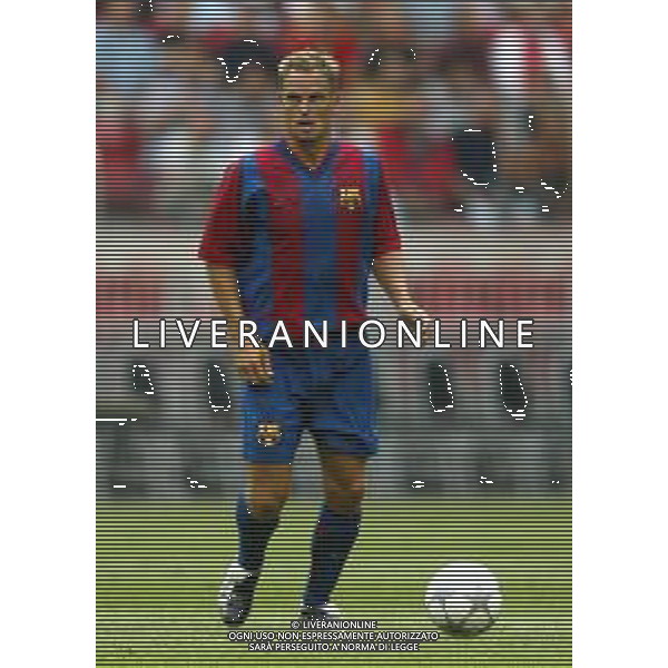 BARCELLONA CALCIO NELLA FOTO FRANK DE BOER CALCIATORE AGENZIA ALDO LIVERANI SAS