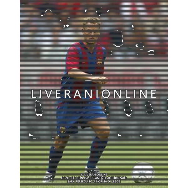 BARCELLONA CALCIO NELLA FOTO FRANK DE BOER CALCIATORE AGENZIA ALDO LIVERANI SAS