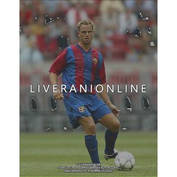 BARCELLONA CALCIO NELLA FOTO FRANK DE BOER CALCIATORE AGENZIA ALDO LIVERANI SAS