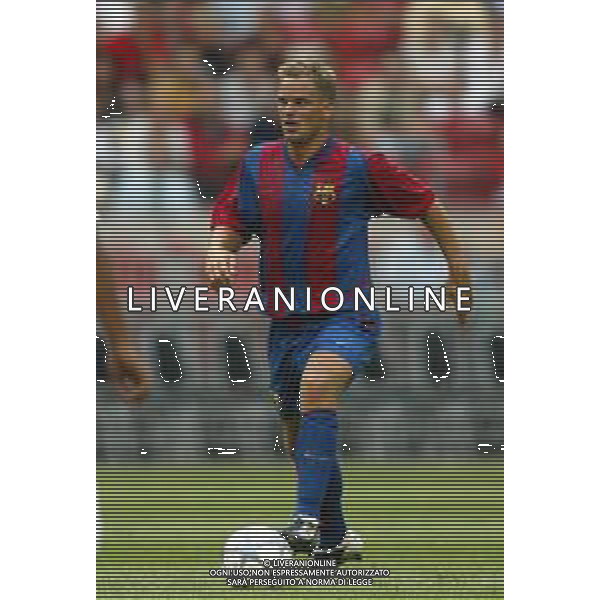 BARCELLONA CALCIO NELLA FOTO FRANK DE BOER CALCIATORE AGENZIA ALDO LIVERANI SAS