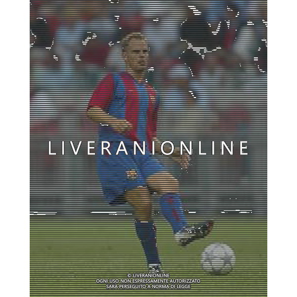 BARCELLONA CALCIO NELLA FOTO FRANK DE BOER CALCIATORE AGENZIA ALDO LIVERANI SAS