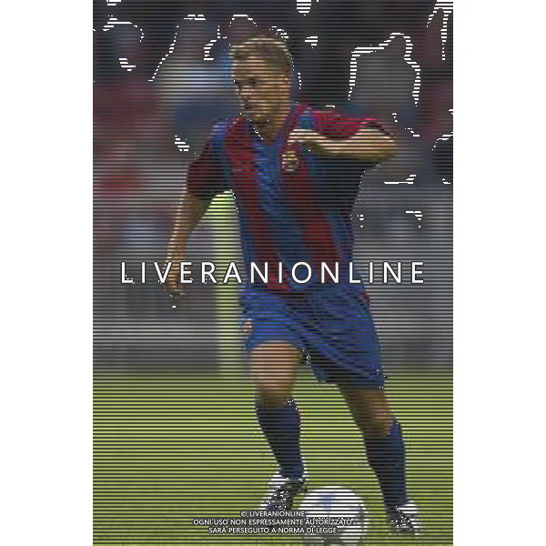 BARCELLONA CALCIO NELLA FOTO FRANK DE BOER CALCIATORE AGENZIA ALDO LIVERANI SAS