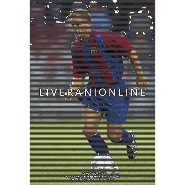 BARCELLONA CALCIO NELLA FOTO FRANK DE BOER CALCIATORE AGENZIA ALDO LIVERANI SAS