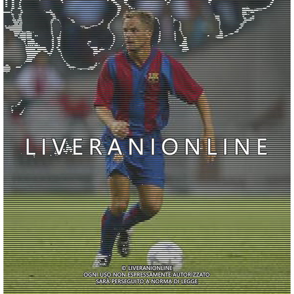 BARCELLONA CALCIO NELLA FOTO FRANK DE BOER CALCIATORE AGENZIA ALDO LIVERANI SAS