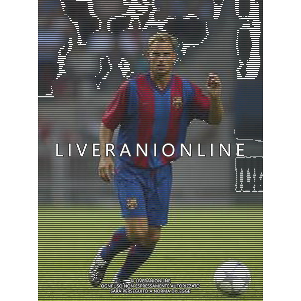 BARCELLONA CALCIO NELLA FOTO FRANK DE BOER CALCIATORE AGENZIA ALDO LIVERANI SAS