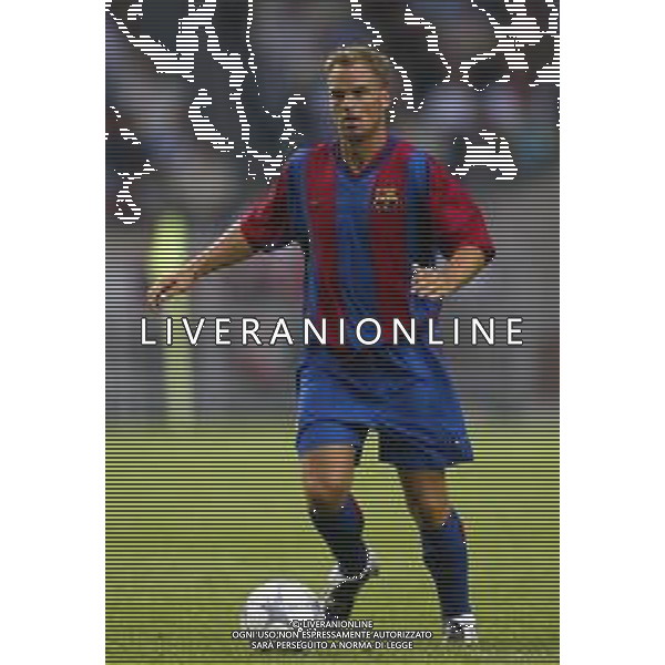 BARCELLONA CALCIO NELLA FOTO FRANK DE BOER CALCIATORE AGENZIA ALDO LIVERANI SAS