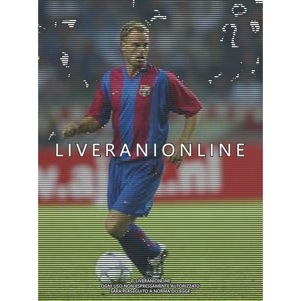 BARCELLONA CALCIO NELLA FOTO FRANK DE BOER CALCIATORE AGENZIA ALDO LIVERANI SAS