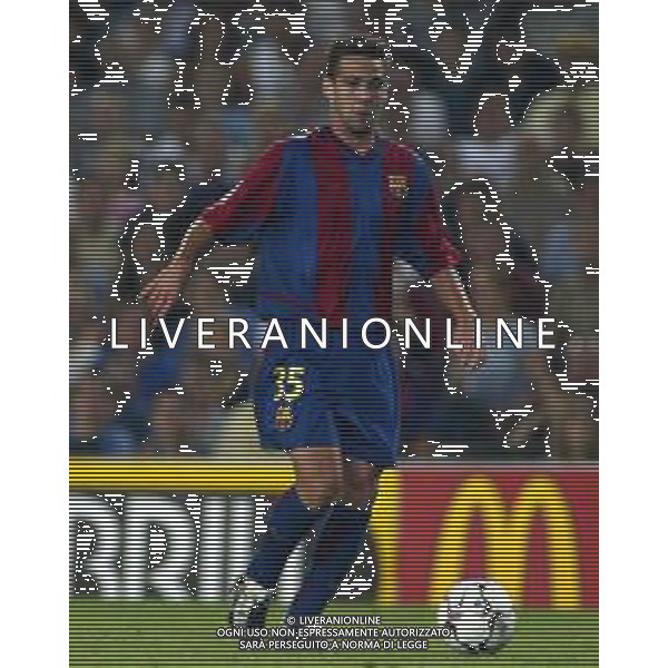 BARCELLONA CALCIO, 2002/2003 NELLA FOTO FERNANDO NAVARRO CORBACHO CALCIATORE AGENZIA ALDO LIVERANI SAS
