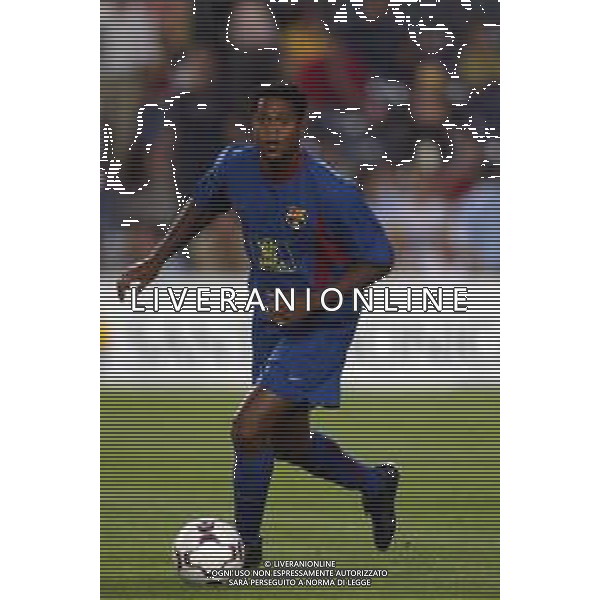 BARCELLONA CALCIO, 2002/2003 NELLA FOTO KLUIVERT PATRICK CALCIATORE AGENZIA ALDO LIVERANI SAS