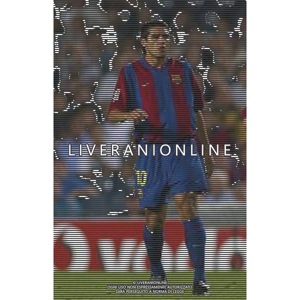 BARCELLONA CALCIO, 2002/2003 NELLA FOTO RIQUELME JUAN ROMAN CALCIATORE AGENZIA ALDO LIVERANI SAS