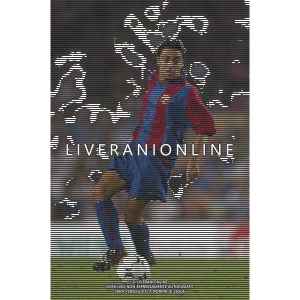 BARCELLONA CALCIO, 2002/2003 NELLA FOTO XAVI HERNANDEZ CREUS CALCIATORE AGENZIA ALDO LIVERANI SAS