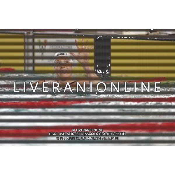 Riccione 02/04/2021 - CAMPIONATO ITALIANO UNIPOLSAI ASSOLUTO DI NUOTO PRIMAVERILE- nella foto: esultanza pellegrini federica ©Claudio Zamagni/Agenzia Aldo Liverani