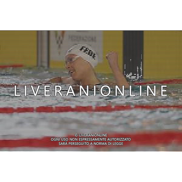 Riccione 02/04/2021 - CAMPIONATO ITALIANO UNIPOLSAI ASSOLUTO DI NUOTO PRIMAVERILE- nella foto:esultanza pellegrini federica ©Claudio Zamagni/Agenzia Aldo Liverani