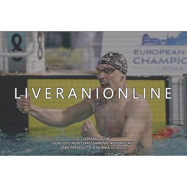 Riccione 02/04/2021 - CAMPIONATO ITALIANO UNIPOLSAI ASSOLUTO DI NUOTO PRIMAVERILE- nella foto: esultanza stefano ballo ©Claudio Zamagni/Agenzia Aldo Liverani