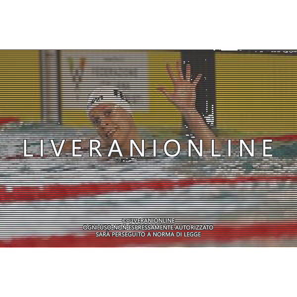 Riccione 02/04/2021 - CAMPIONATO ITALIANO UNIPOLSAI ASSOLUTO DI NUOTO PRIMAVERILE- nella foto: esultanza federica pellegrini ©Claudio Zamagni/Agenzia Aldo Liverani