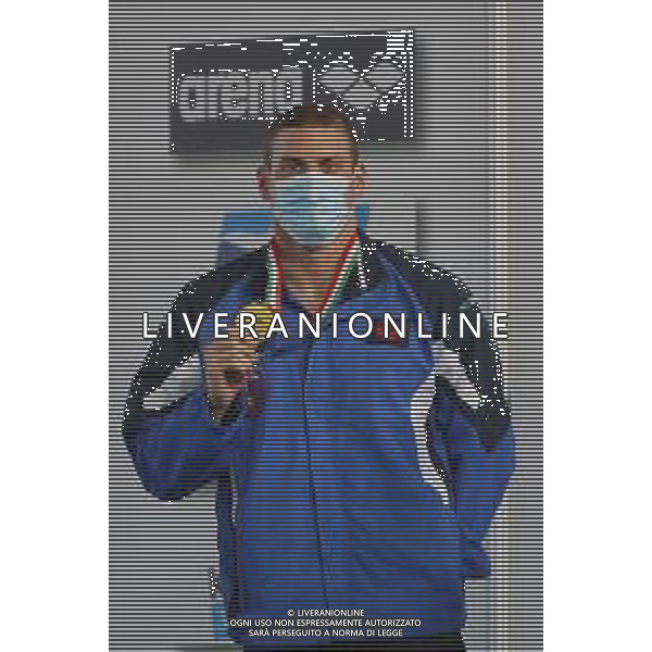 Riccione 02/04/2021 - CAMPIONATO ITALIANO UNIPOLSAI ASSOLUTO DI NUOTO PRIMAVERILE- nella foto: simone sabbioni ©Claudio Zamagni/Agenzia Aldo Liverani